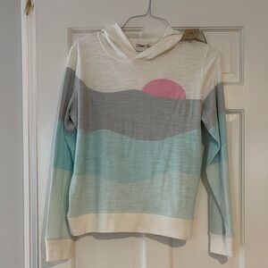 Women’s faherty medium sun and sand cotton hoody. Medium. New